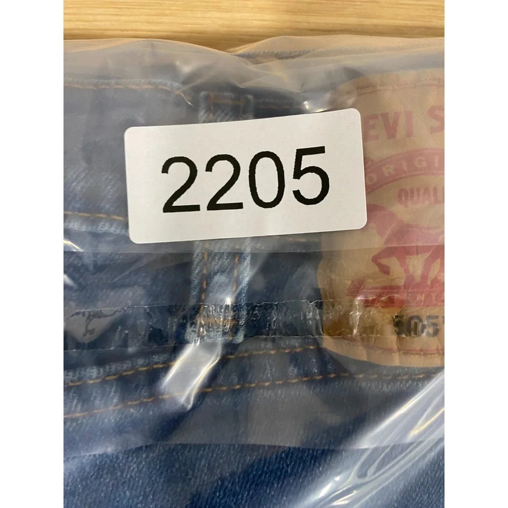 Levi's 505 Jeans Mens 38x32 Straight Regular Blue Dark Wash Measures 34x30 Ranch